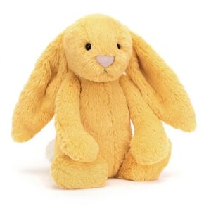 A picture of Bashful Sunshine Bunny soft toy by Jellycat, London.